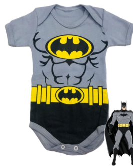 Body Temático Batman Cinza