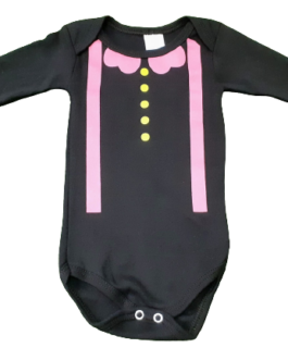 Body Temático Mundo Bita Rosa Manga Longa