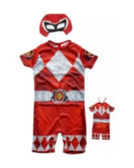 Fantasia Power Rangers Vermelho