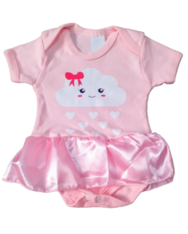 Body Temático Chuva de benção rosa