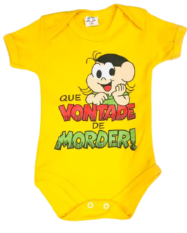 Body Temático Magali Amarelo