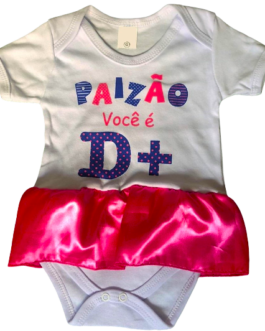 Body Temático Paizão Você é D+ Branco Feminino