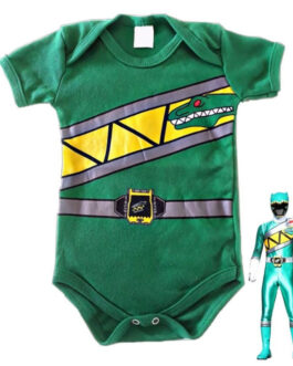 Body Temático Power Rangers Dino Charge Verde