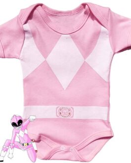 Body Temático Power Rangers Rosa