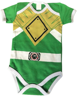 Body Temático Power Rangers Verde Especial