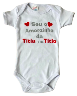 Body Temático Sou o Amorzinho da Titia e do Titio