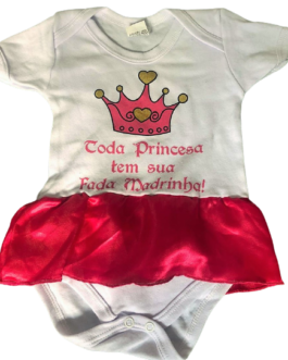 Body Temático Toda Princesa tem sua Fada Madrinha