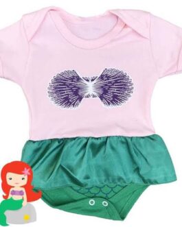 Body Temático Sereia (com saia)